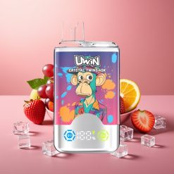 UWIN Crystal Twins 40000 Puffs 32ml Dzērveņu-Kivi-Vīnogu Ledus