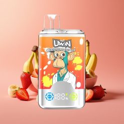 UWIN Crystal Twins 40000 Puffs Divu Garšu Saldējuma Zemeņu Banānu Mīlestība 66 32ml